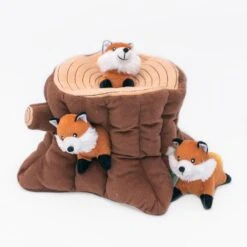 Zippy Burrow® – Fox Stump -ZippyPaws Fun Outlet Store ZP1012 2