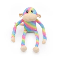 Spencer The Crinkle Monkey – Large Rainbow