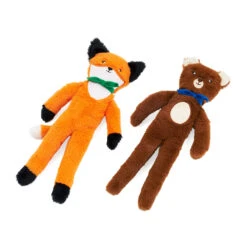 Fluffy Peltz – Bear And Fox -ZippyPaws Fun Outlet Store ZP1084 MAINSMALL 03