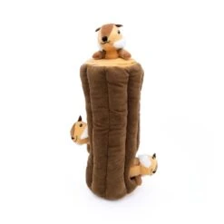 Zippy Burrow® Log With 3 Chipmunks -ZippyPaws Fun Outlet Store ZP109 3 NEW 1024x1024 1