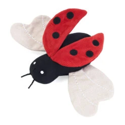 EcoZippy Corduroy Critter – Ladybug -ZippyPaws Fun Outlet Store ZP1433 MAINSMALL 03