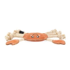 EcoZippy Suede And Rope Buddies – Crab -ZippyPaws Fun Outlet Store ZP1442 MAINSMALL 04