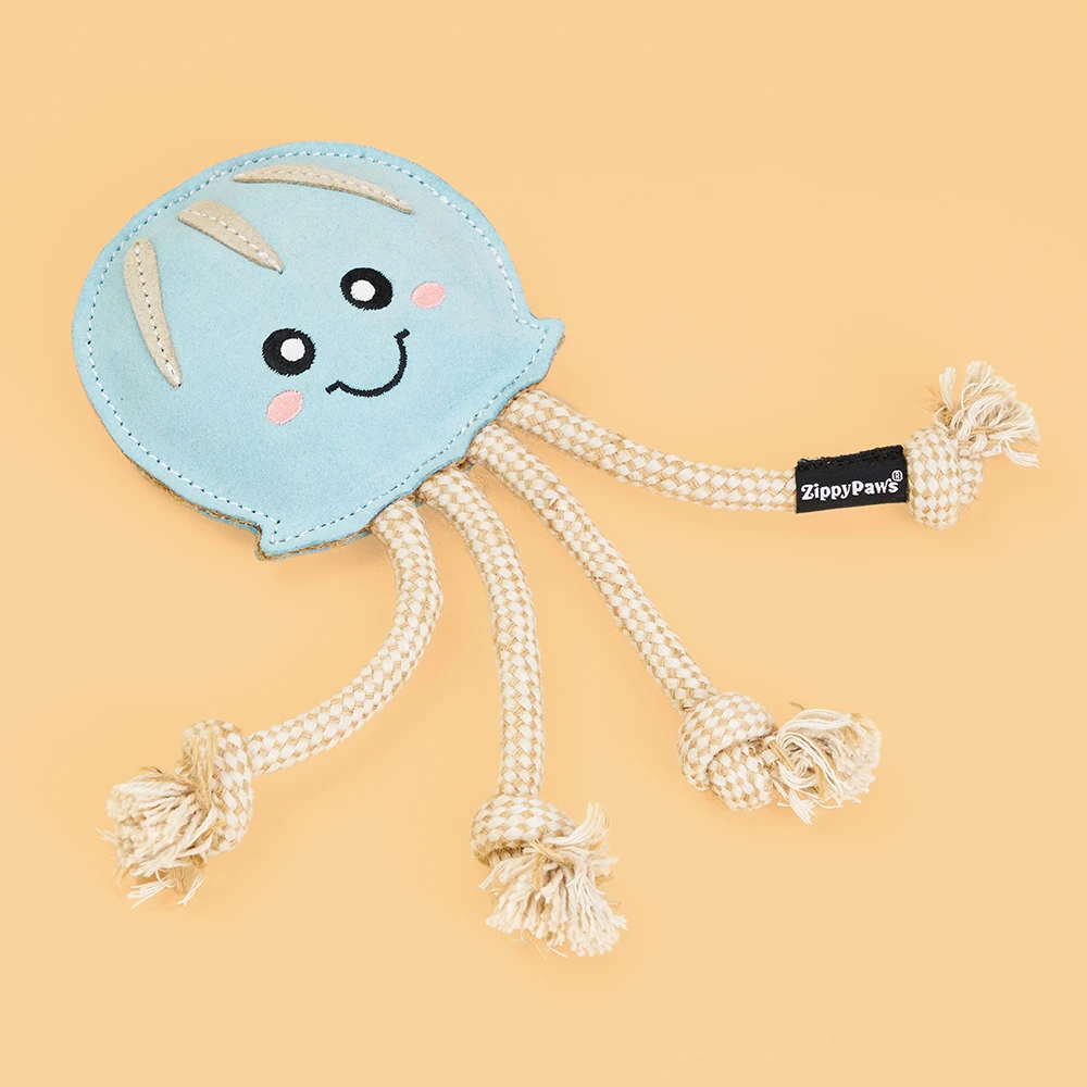 EcoZippy Suede And Rope Buddies – Octopus 7 EcoZippy Suede And Rope Buddies – Octopus - Image 7