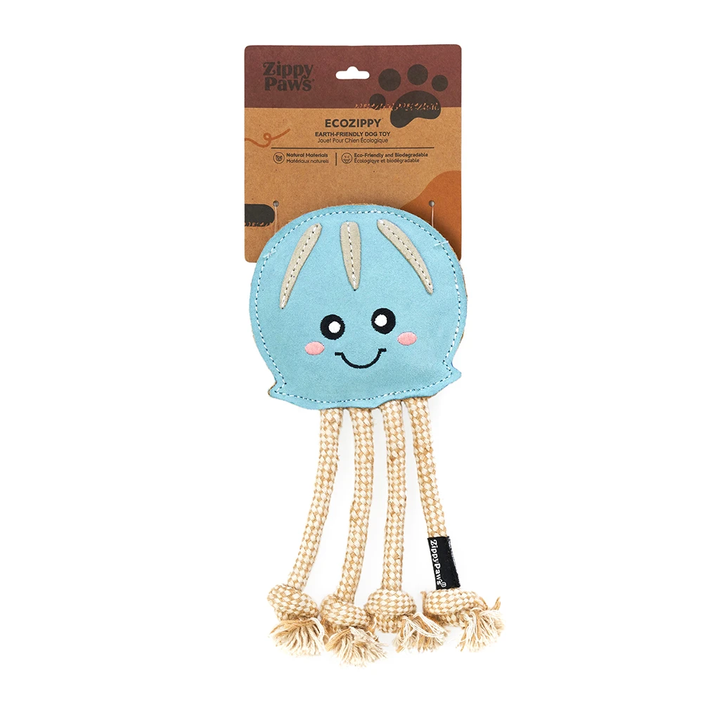 EcoZippy Suede And Rope Buddies – Octopus 6 EcoZippy Suede And Rope Buddies – Octopus - Image 6