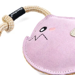 EcoZippy Suede And Rope Buddies – Angler Fish -ZippyPaws Fun Outlet Store ZP1445 MAINSMALL 05