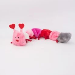 Valentine’s Caterpillar – Large With 7 Squeakers