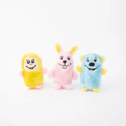 Squeakie Buddies – Pack Of 3 (Bear, Bunny, Monkey)