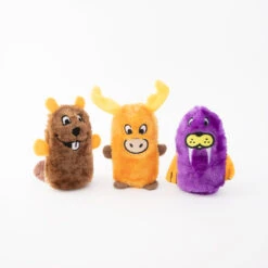 Squeakie Buddies – Pack Of 3 (Beaver, Moose, Walrus)