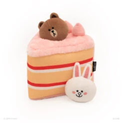 LINE FRIENDS Zippy Burrow® BROWN And CONY In Cake