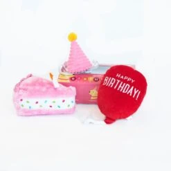 Pup Birthday Box Pink