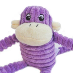 Spencer The Crinkle Monkey – Small Purple -ZippyPaws Fun Outlet Store zp047 2 2