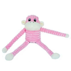 Spencer The Crinkle Monkey – Small Pink -ZippyPaws Fun Outlet Store zp048 2 2 1024x1024 1