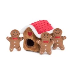 Holiday Zippy Burrow® – Gingerbread House 8 Holiday Zippy Burrow® – Gingerbread House -ZippyPaws Fun Outlet Store zp675 1 1024x1024 1