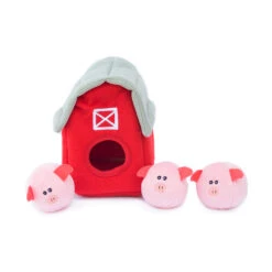 Burrow® Pig Barn With Bubble Babiez 7 Burrow® Pig Barn With Bubble Babiez -ZippyPaws Fun Outlet Store zp821 2